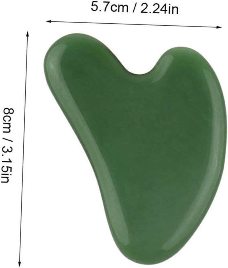 KOMBIUDA 4Piezas Tablero De Masaje Gua Sha De Herramienta De Relajación Corporal Diseño Ergonómico Para Cuidado Facial Y Corporal Color Verde