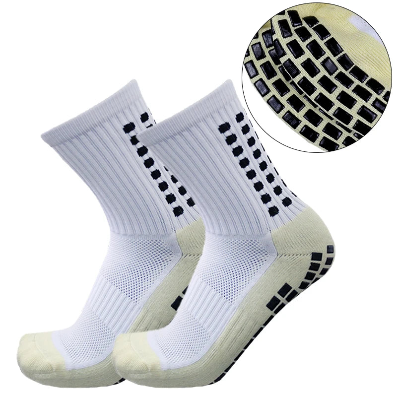New Sports anti Slip Soccer Socks Cotton Football Men Grip Socks Calcetas Antideslizantes De Futbol